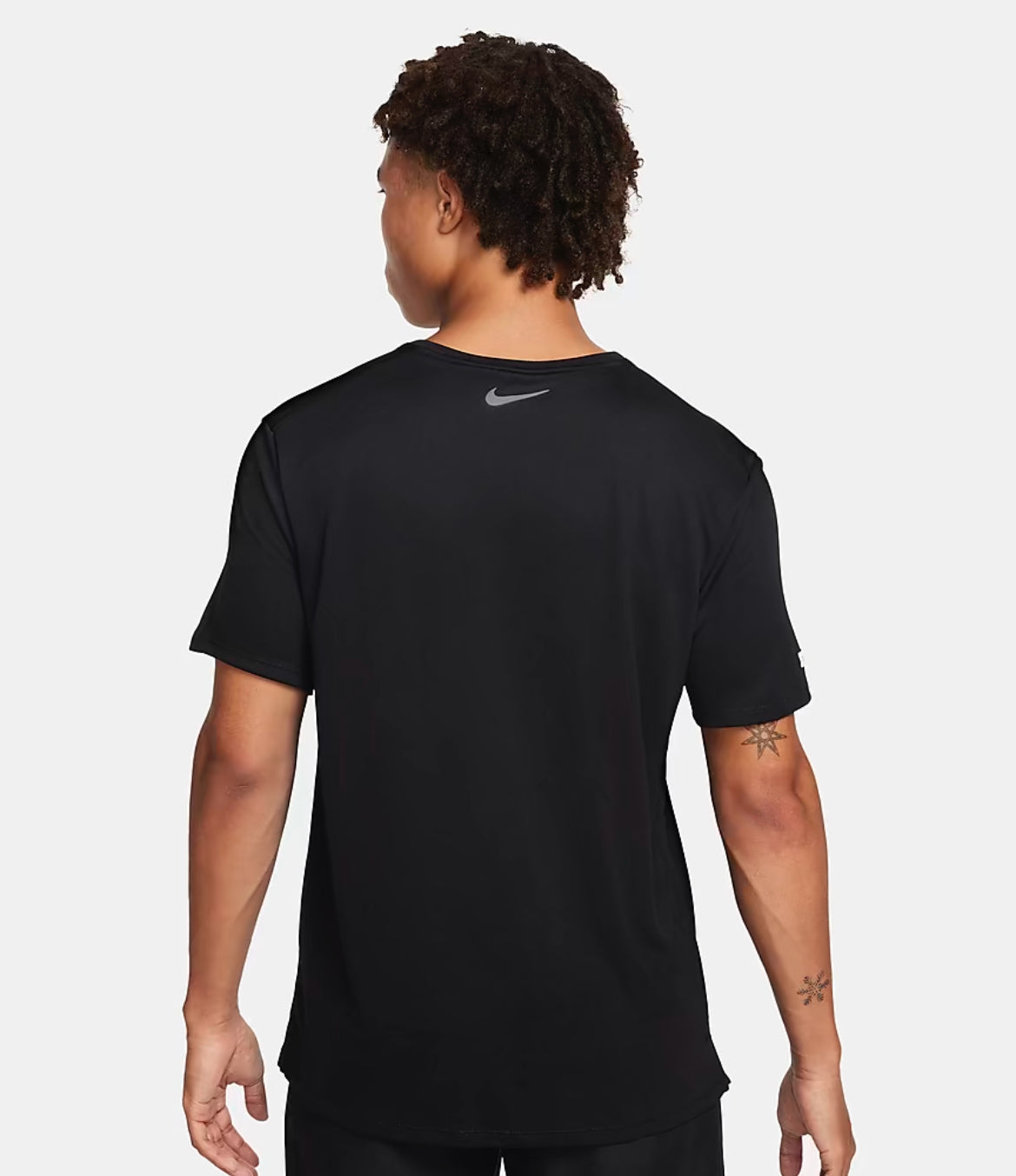 T-Shirt Running Nike Big Logo Black